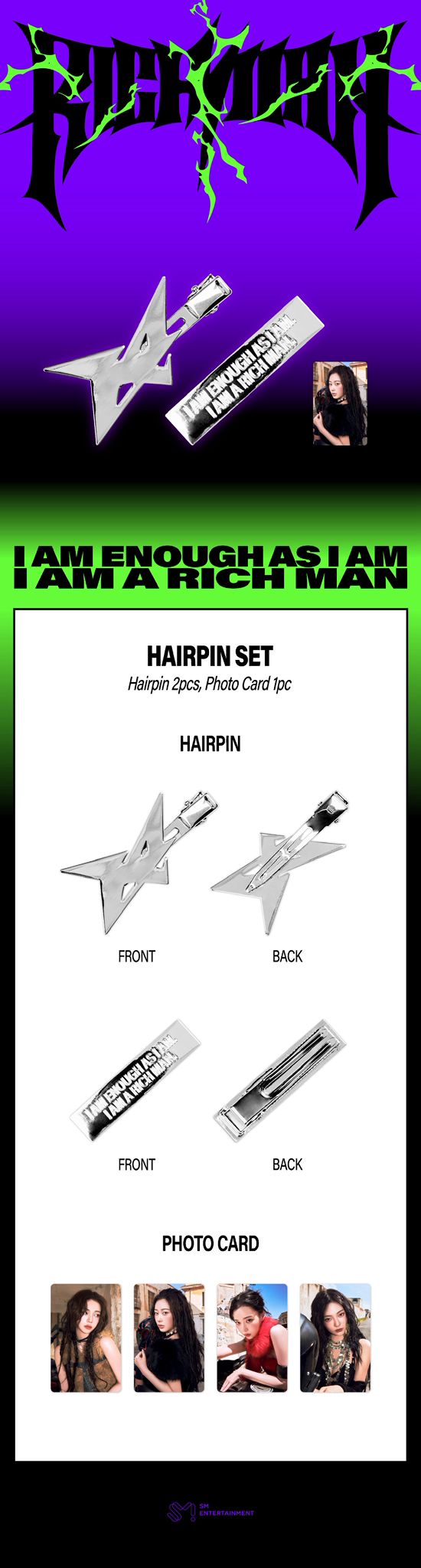 HAIR PIN SET-aespa WEEK - #Rich_Man POP-UP MD