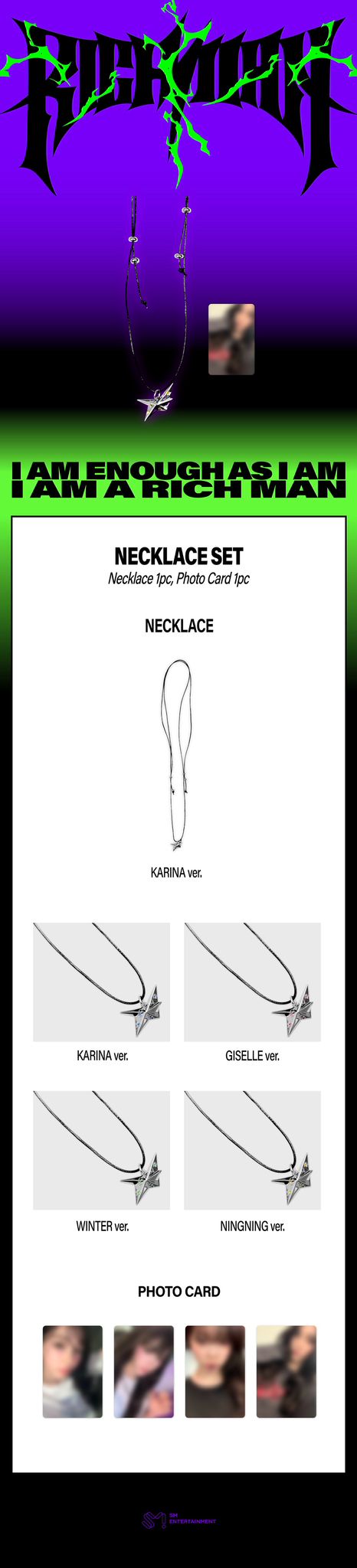 NECKLACE SET-aespa WEEK - #Rich_Man POP-UP MD