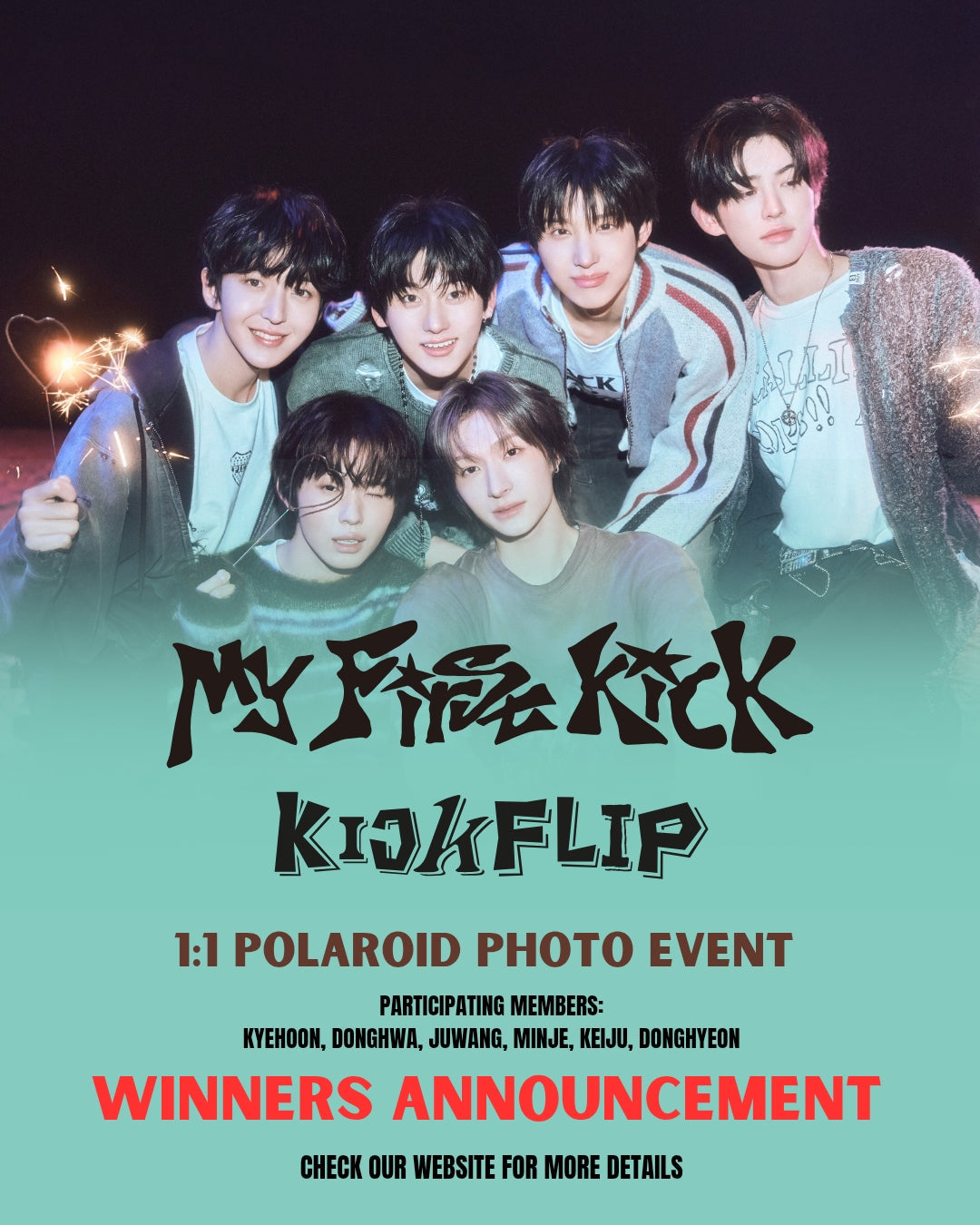 [SINGAPORE 1:1 POLAROID PHOTO EVENT] KickFlip - 4th Mini Album [My First Kick] (Digipack Ver.)