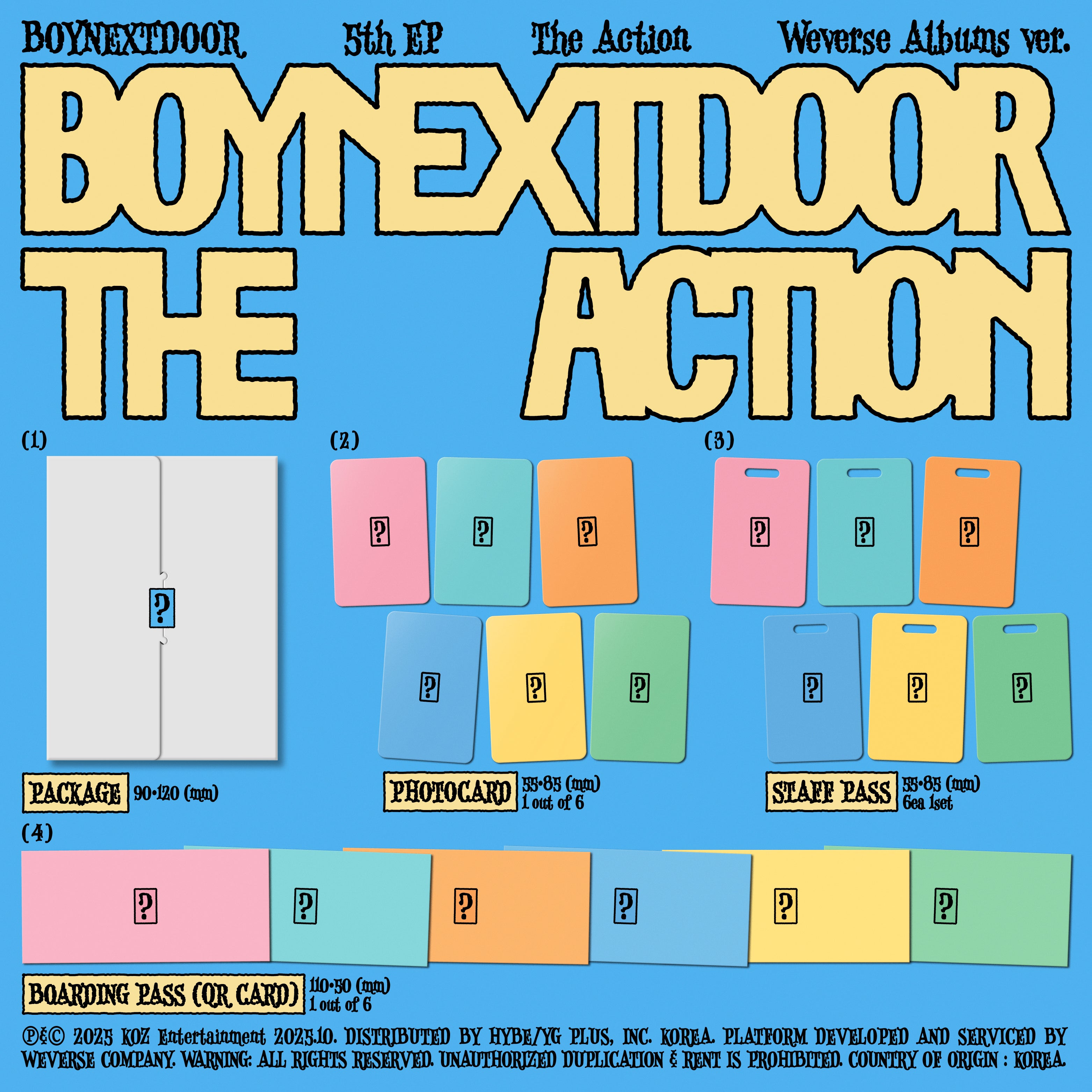 BOYNEXTDOOR - 5th EP Album [The Action] – House of Kpop