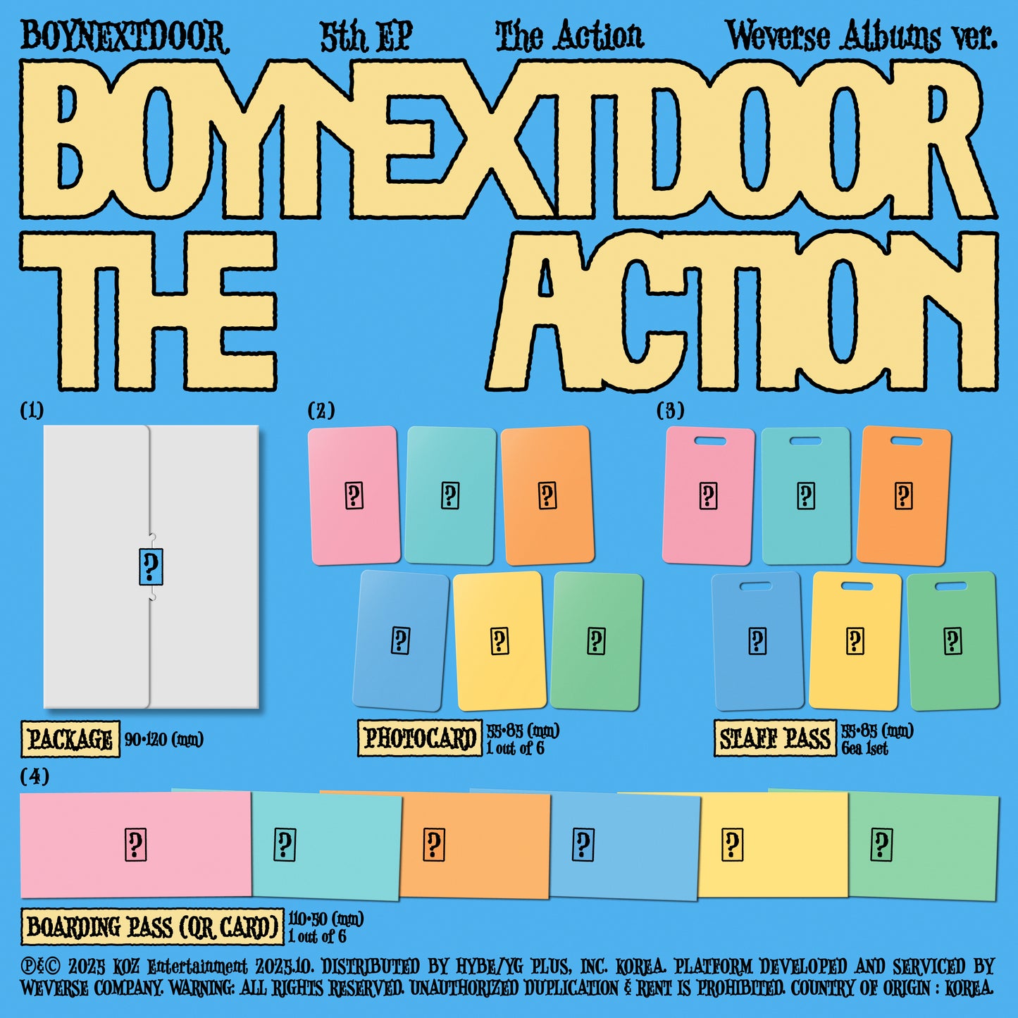 BOYNEXTDOOR - 5th EP Album [The Action]