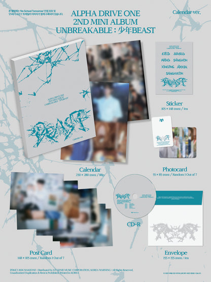 ALPHA DRIVE ONE - 2nd Mini Album [UNBREAKABLE : 少年BEAST]