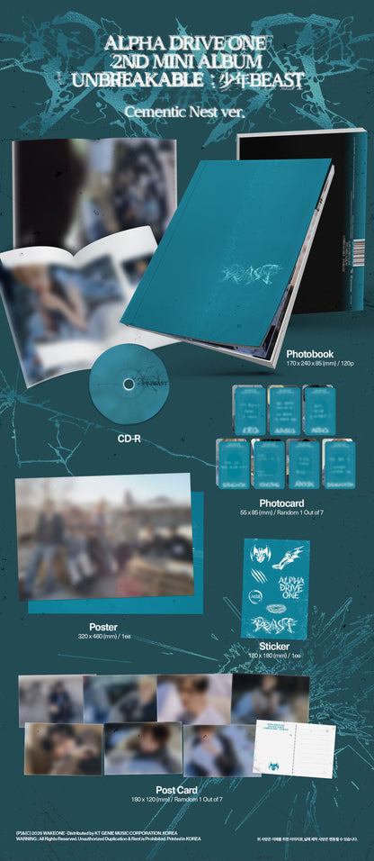 ALPHA DRIVE ONE - 2nd Mini Album [UNBREAKABLE : 少年BEAST]