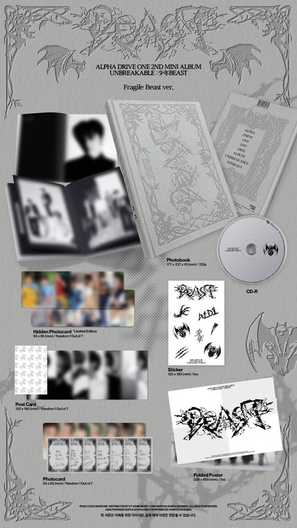 ALPHA DRIVE ONE - 2nd Mini Album [UNBREAKABLE : 少年BEAST]