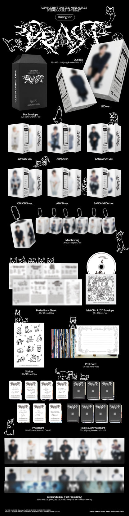 ALPHA DRIVE ONE - 2nd Mini Album [UNBREAKABLE : 少年BEAST]