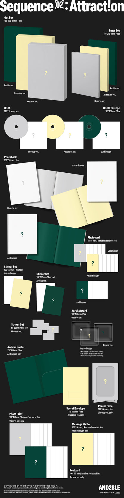 AND2BLE - 2nd Mini Album [Sequence 02: Attraction]