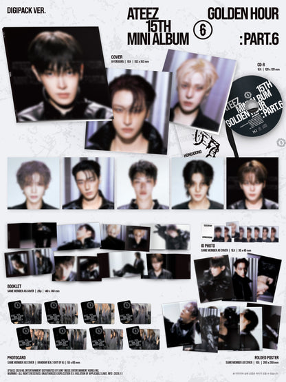 ATEEZ - 15th Mini Album [GOLDEN HOUR : Part.6]