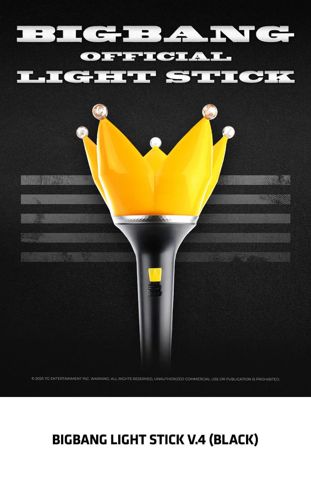 BIGBANG - OFFICIAL LIGHT STICK v4 BLACK — BIGBANG - OFFICIAL LIGHT STICK v4 BLACK
