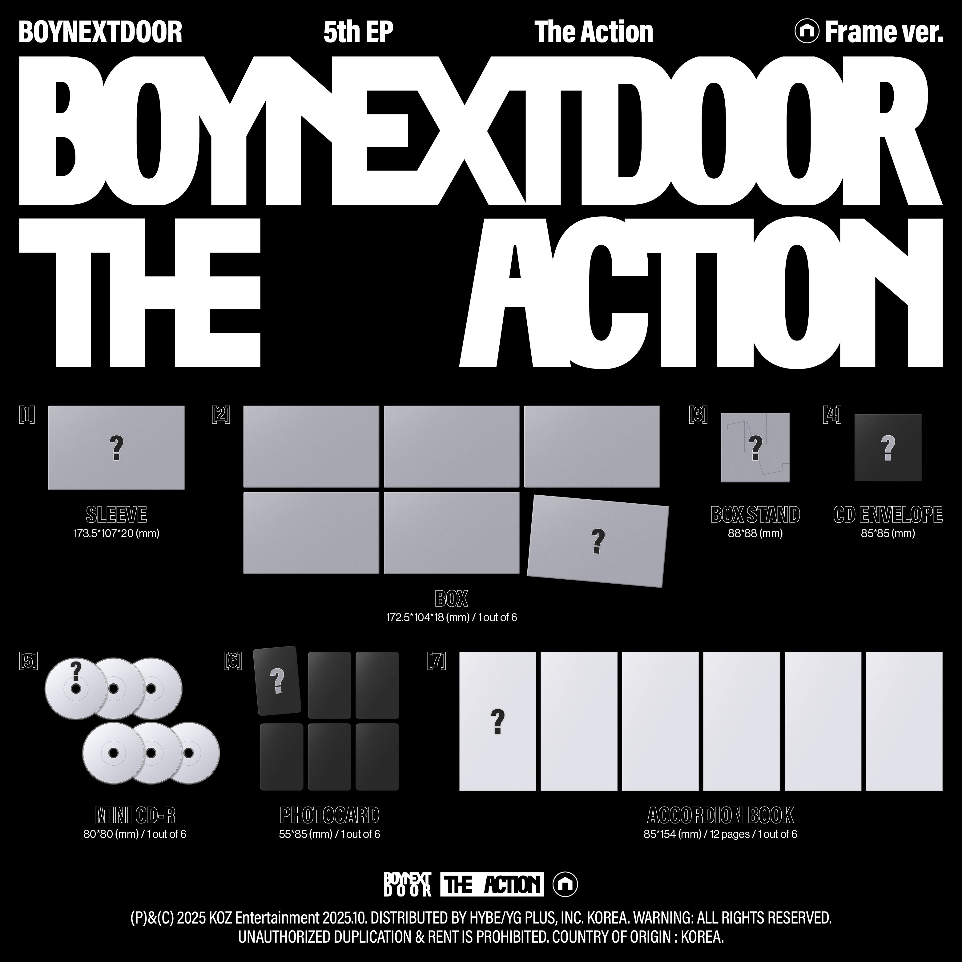 BOYNEXTDOOR - 5th EP Album [The Action] – House of Kpop