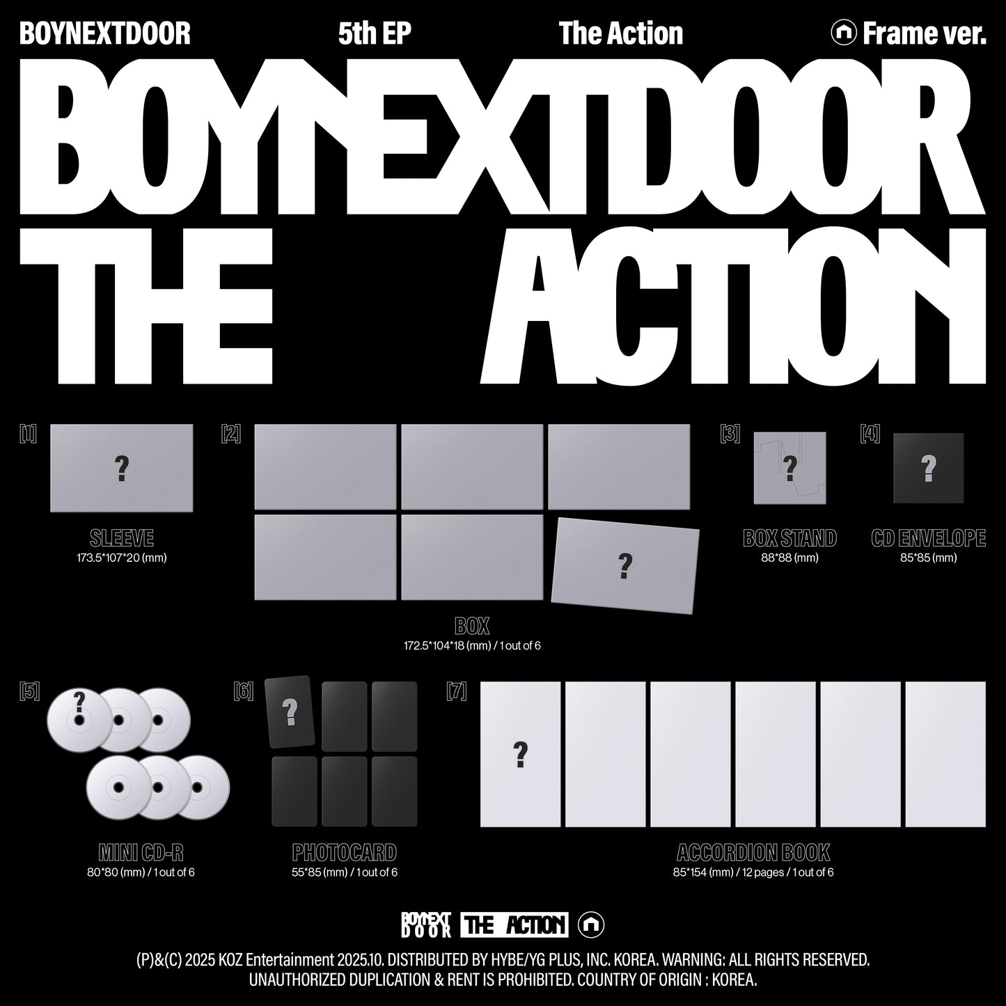 BOYNEXTDOOR - 5th EP Album [The Action]