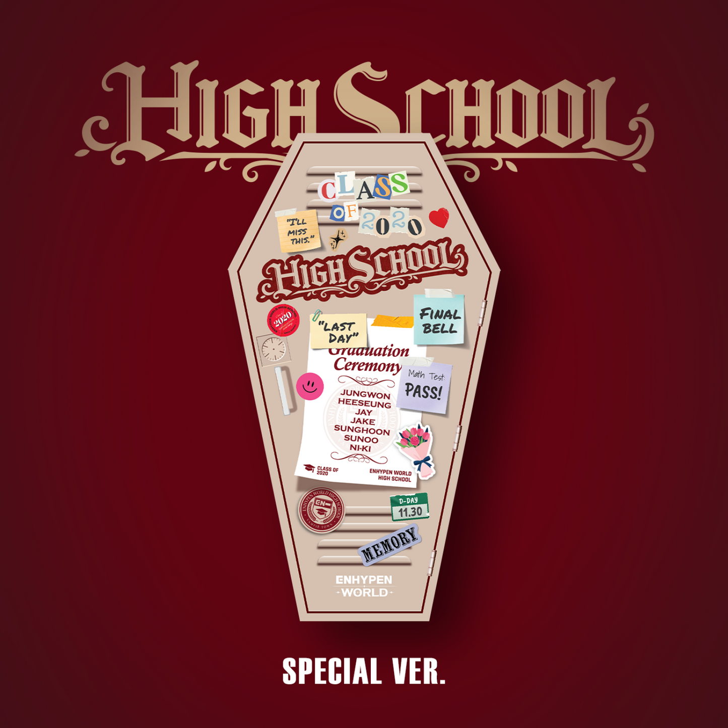 ENHYPEN - [ENHYPEN WORLD COUPON CARD COLLECTION] — HIGH SCHOOL SPECIAL ver.