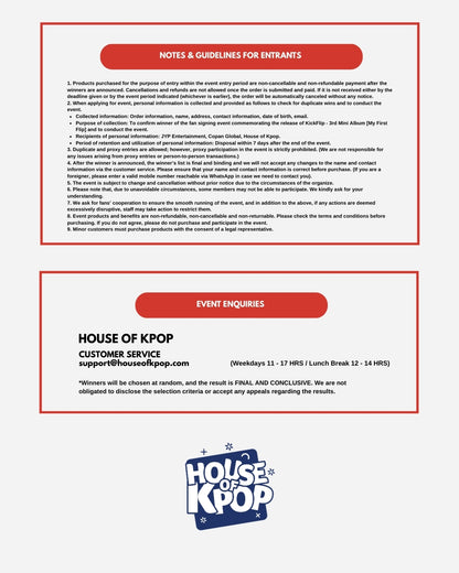 [SINGAPORE FAN SIGN EVENT] KickFlip - 3rd Mini Album [My First Flip] (CRUSH Ver.)