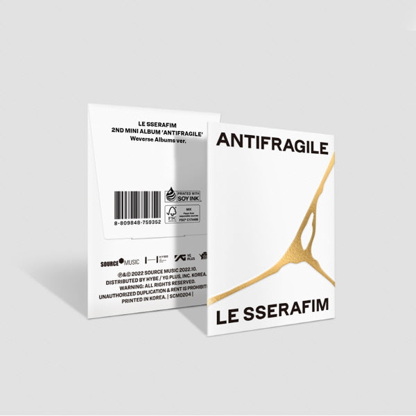 LE SSERAFIM - 2nd Mini Album [ANTIFRAGILE] — LE SSERAFIM - 2nd Mini Album [ANTIFRAGILE] (Weverse Albums Ver.)