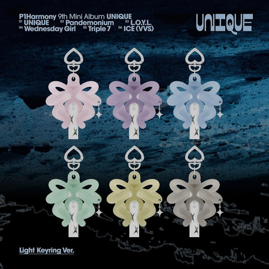 P1Harmony - 9th Mini Album [UNIQUE] — P1Harmony - 9th Mini Album [UNIQUE] (Light Keyring Ver.)