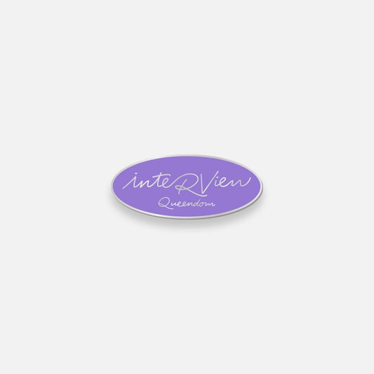 RED VELVET INTERVIEW QUEENDOM BADGE — RED VELVET INTERVIEW QUEENDOM BADGE