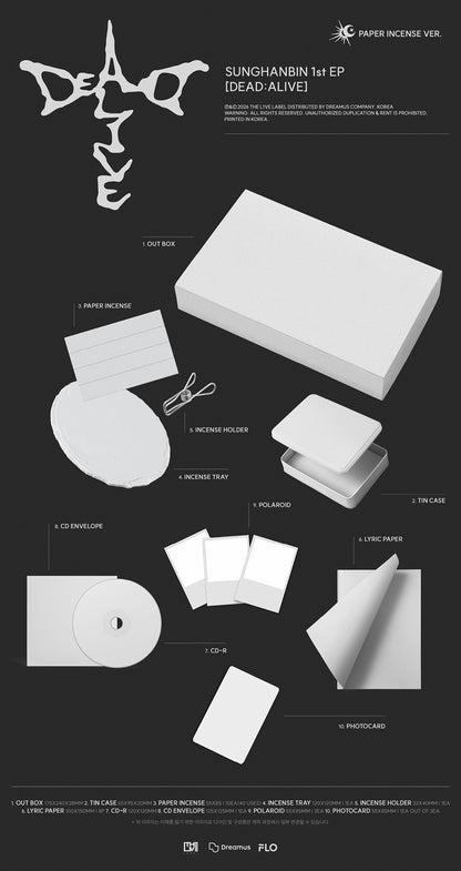 SUNG HANBIN - 1st Mini Album [DEAD:ALIVE]