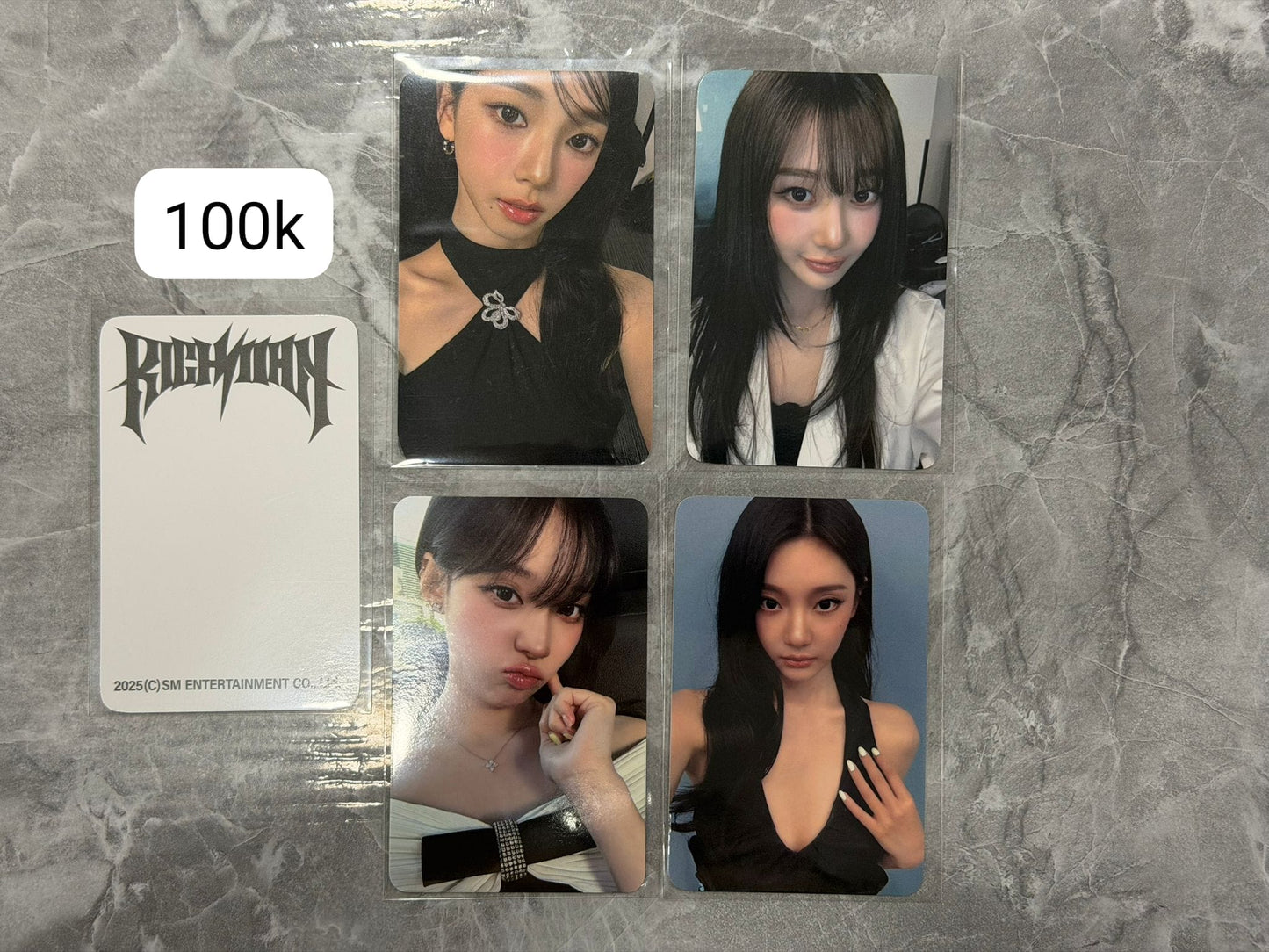 [Set of 4] aespa - [Rich Man] Pop Up Store 100k POB — [Set of 4] aespa - [Rich Man] Pop Up Store 100k POB