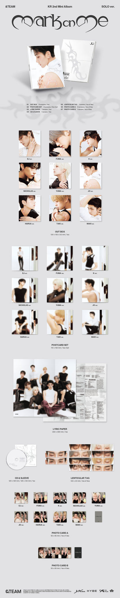 &TEAM - KR 2nd Mini Album 'Mark on Me'