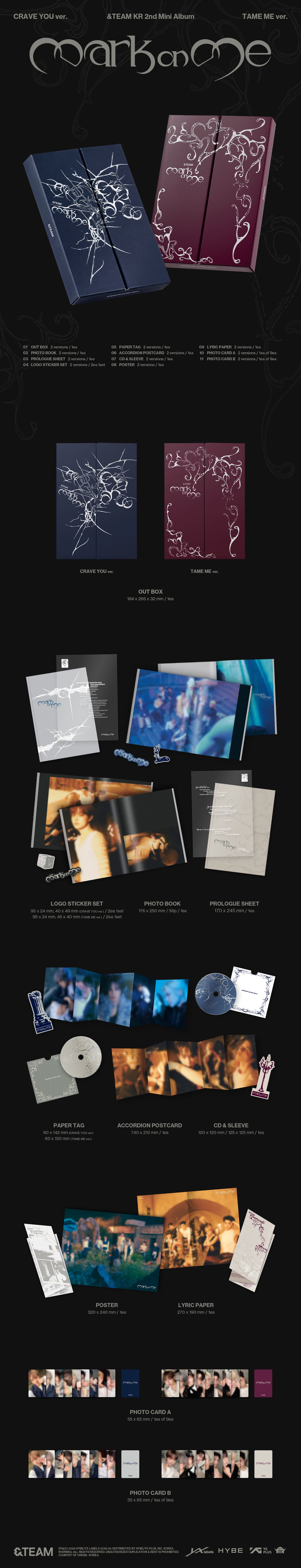 &TEAM - KR 2nd Mini Album 'Mark on Me'