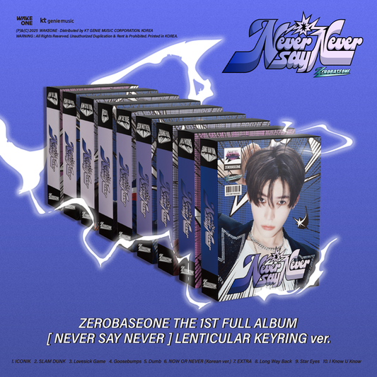 ZEROBASEONE THE 1ST FULL ALBUM [NEVER SAY NEVER] LENTICULAR KEYRING Ver. — ZEROBASEONE THE 1ST FULL ALBUM [NEVER SAY NEVER] LENTICULAR KEYRING Ver. (Random Ver.)