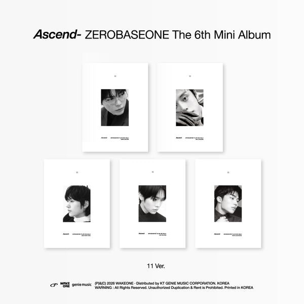 ZEROBASEONE - The 6th Mini Album [Ascend-] — ZEROBASEONE The 6th Mini Album [Ascend-] 11 Ver. (Random Ver.)