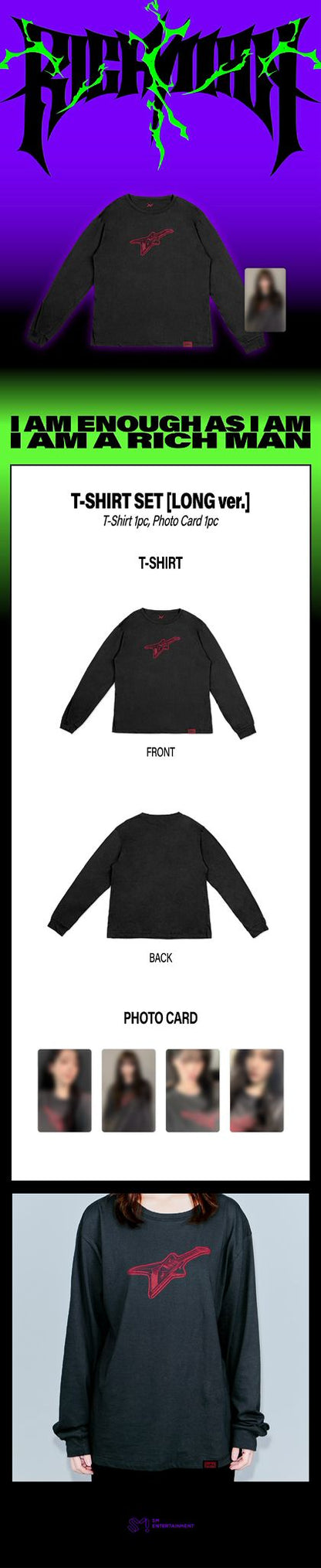 T-SHIRT SET [LONG ver.]-aespa WEEK - #Rich_Man POP-UP MD