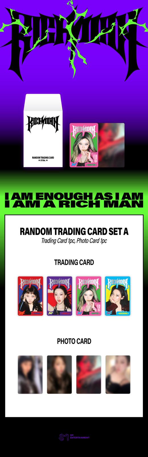 RANDOM TRADING CARD [A ver.]-aespa WEEK - #Rich_Man POP-UP MD