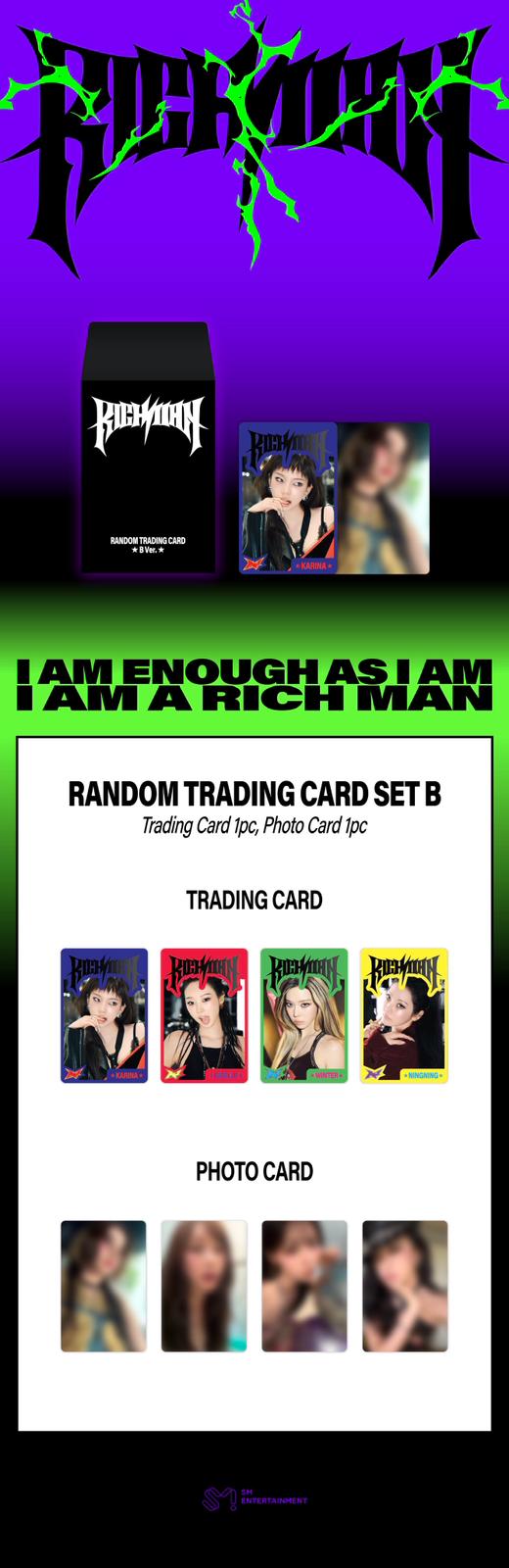 RANDOM TRADING CARD [B ver.]-aespa WEEK - #Rich_Man POP-UP MD