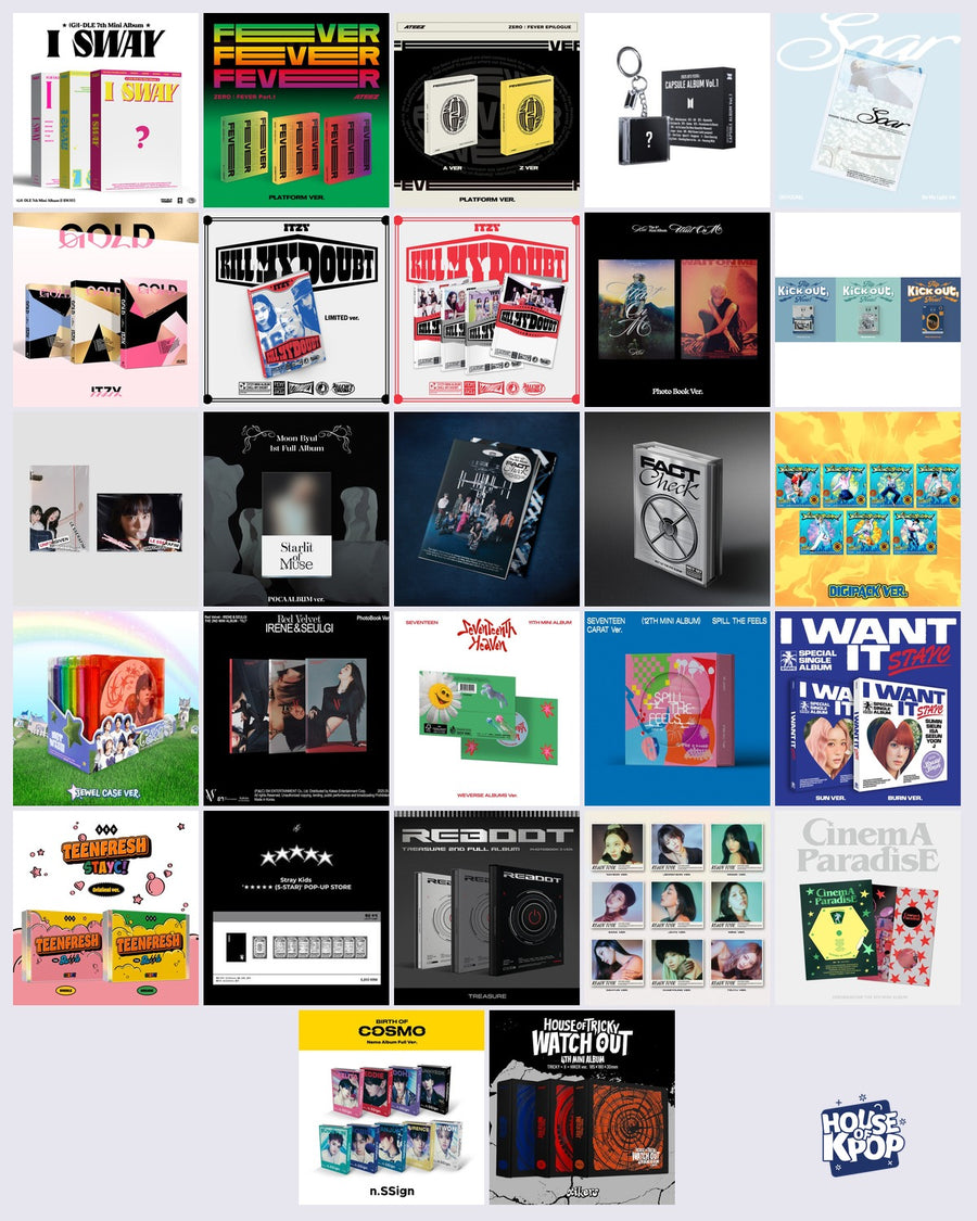 House of Kpop Lucky Spin archive prize collage