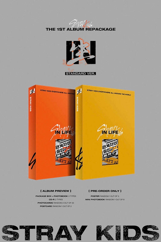 JYP Entertainment Stray Kids - Repackage Album Vol.1 [IN生 (IN LIFE)] (STANDARD Ver.) (Random Ver.) — official K-pop album, H…